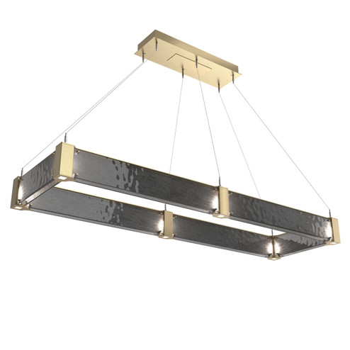 Parallel LED Chandelier in Gilded Brass (404|PLB0042-R2-GB-SG-CA1-L1)