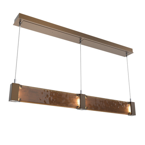 Parallel LED Linear Suspension in Flat Bronze (404|PLB0042-47-FB-BG-CA1-L1)