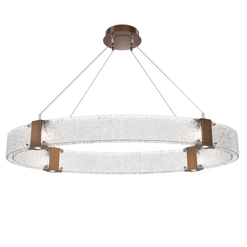 Parallel LED Chandelier in Burnished Bronze (404|PLB0042-44-BB-CR-CA1-L1)