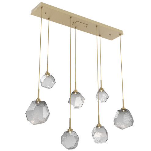 Gem LED Linear Pendant in Gilded Brass (404|PLB0039-07-GB-S-C01-L3)