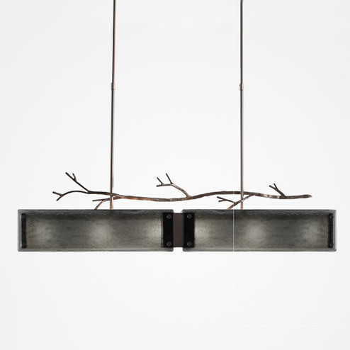 Ironwood Six Light Linear Chandelier in Graphite (404|PLB0032-0A-GP-SG-001-E2)