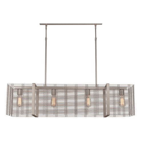 Downtown Mesh LED Linear Suspension in Beige Silver (404|PLB0020-45-BS-F-001-L3)