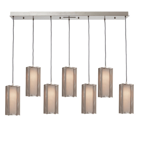 Uptown Mesh LED Linear Pendant in Beige Silver (404|PLB0019-09-BS-F-C01-L3)