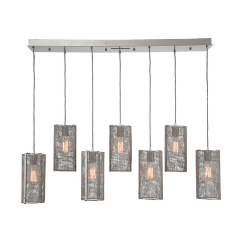 Uptown Mesh LED Linear Pendant in Beige Silver (404|PLB0019-07-BS-F-C01-L3)