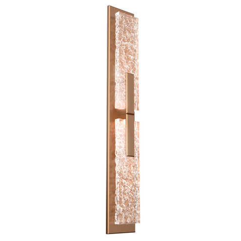 Glacier LED Wall Sconce in Heritage Brass (404|IDB0061-02-HB-GC-L3)