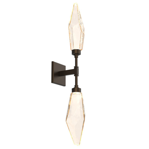 Rock Crystal LED Wall Sconce in Flat Bronze (404|IDB0050-02-FB-CA-L3)