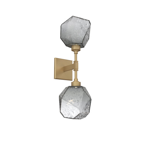 Gem LED Wall Sconce in Gilded Brass (404|IDB0039-02-GB-S-L3)