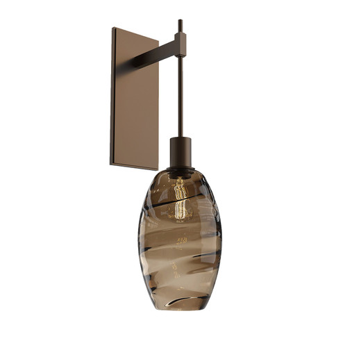 Elisse One Light Wall Sconce in Flat Bronze (404|IDB0035-24-FB-OB-E2)