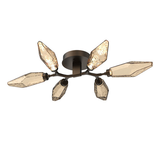 Rock Crystal LED Flush Mount in Flat Bronze (404|CLB0050-01-FB-CB-L1)