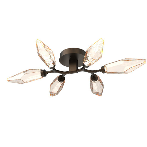 Rock Crystal LED Flush Mount in Flat Bronze (404|CLB0050-01-FB-CA-L3)