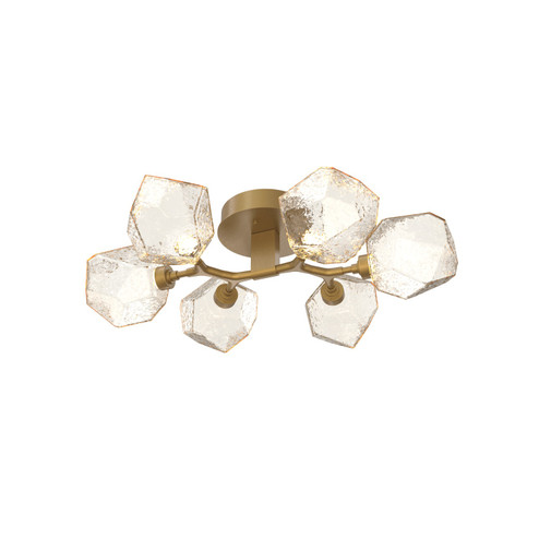 Gem LED Flush Mount in Gilded Brass (404|CLB0039-01-GB-A-L3-RTS)