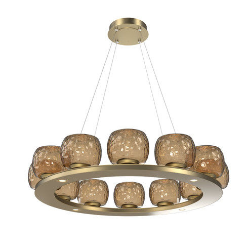 Vessel LED Chandelier in Gilded Brass (404|CHB0091-0C-GB-B-CA1-L3)