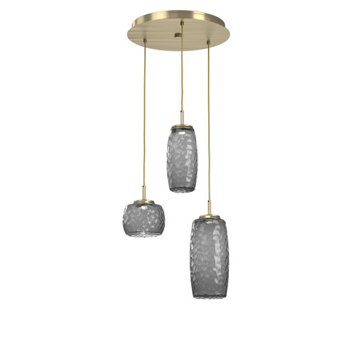 Vessel LED Pendant in Heritage Brass (404|CHB0091-03-HB-S-C01-L1)