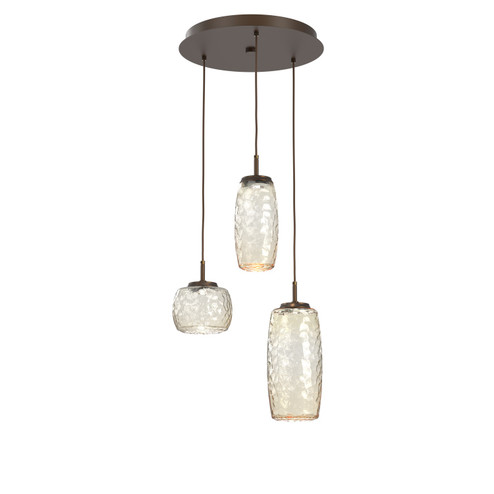 Vessel LED Pendant in Flat Bronze (404|CHB0091-03-FB-A-C01-L3)