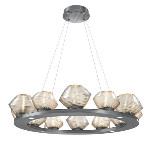 Mesa LED Chandelier in Gunmetal (404|CHB0089-0C-GM-A-CA1-L3)