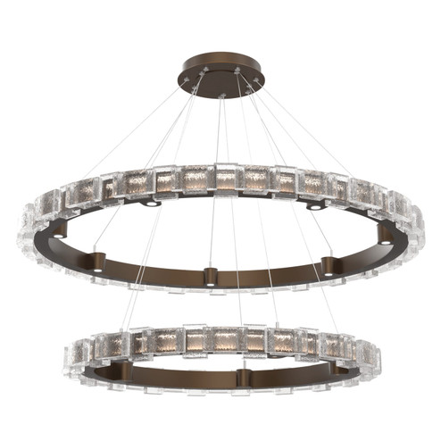 Tessera LED Chandelier in Flat Bronze (404|CHB0087-2T-FB-TE-CA1-L3)