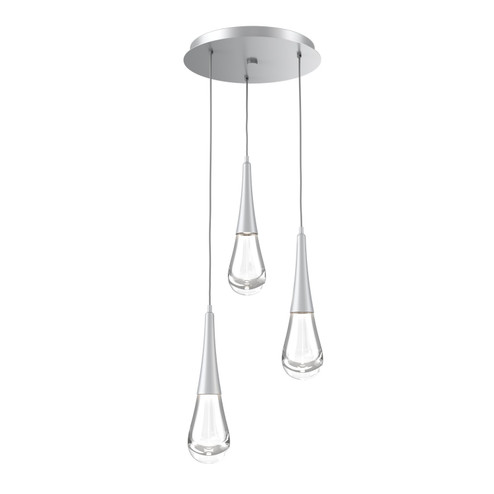 Raindrop LED Pendant in Classic Silver (404|CHB0078-03-CS-C-C01-L3)