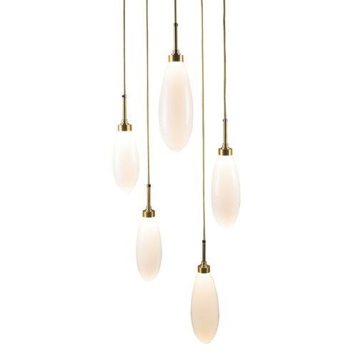 Fiori LED Pendant in Heritage Brass (404|CHB0071-05-HB-WL-C01-L3)