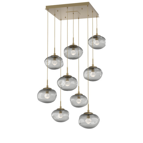 Nova LED Pendant in Gilded Brass (404|CHB0068-09-GB-ZS-C01-L1)