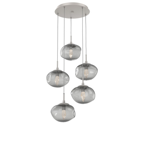 Nova LED Pendant in Beige Silver (404|CHB0068-05-BS-GS-C01-L1)