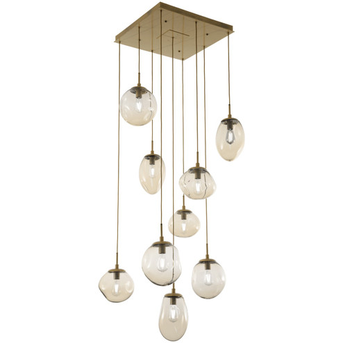 Cosmos Nine Light Pendant in Novel Brass (404|CHB0065-09-NB-B-C01-E2)