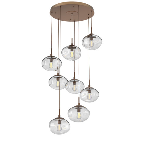 Nova Eight Light Pendant in Burnished Bronze (404|CHB0064-08-BB-C-C01-E2)