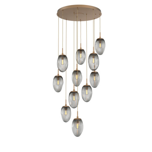 Meteo 11 Light Pendant in Novel Brass (404|CHB0063-11-NB-S-C01-E2)