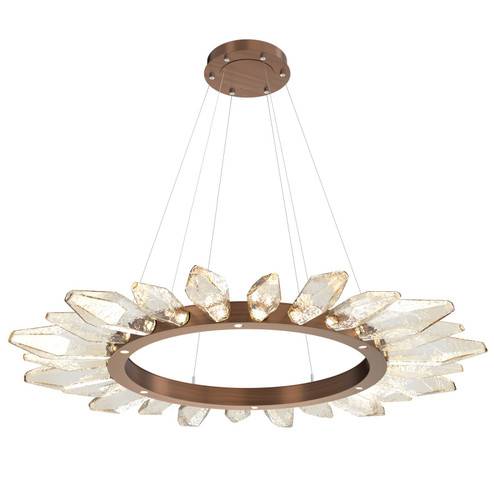 Rock Crystal LED Chandelier in Oil Rubbed Bronze (404|CHB0050-56-RB-CA-CA1-L3)