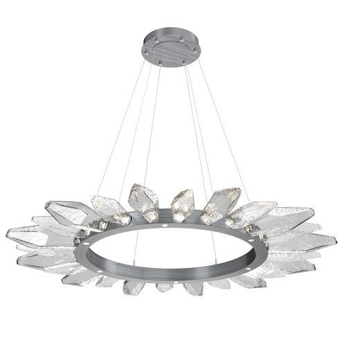 Rock Crystal LED Chandelier in Gunmetal (404|CHB0050-56-GM-CC-CA1-L1)