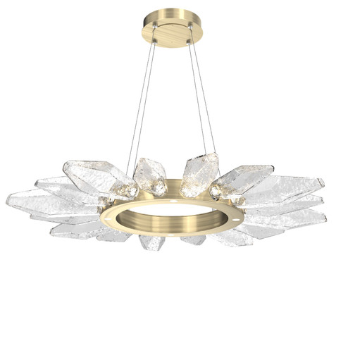 Rock Crystal LED Chandelier in Heritage Brass (404|CHB0050-42-HB-CC-CA1-L1)