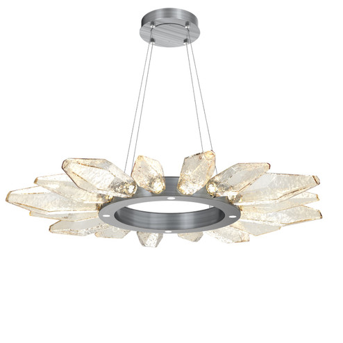 Rock Crystal LED Chandelier in Gunmetal (404|CHB0050-42-GM-CA-CA1-L3)