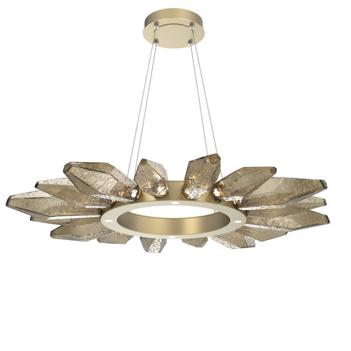 Rock Crystal LED Chandelier in Gilded Brass (404|CHB0050-42-GB-CB-CA1-L1)