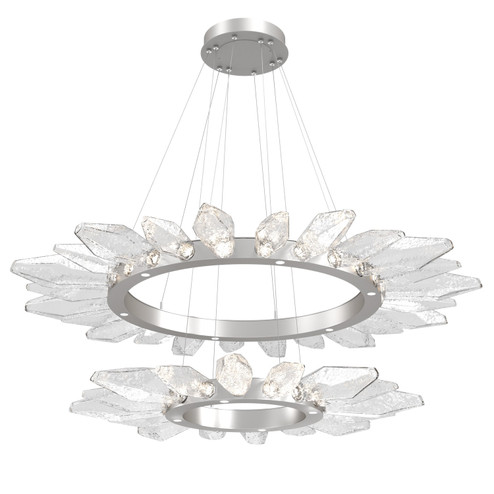 Rock Crystal LED Chandelier in Beige Silver (404|CHB0050-2T-BS-CC-CA1-L1)