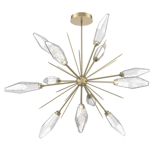 Rock Crystal LED Starburst in Gilded Brass (404|CHB0050-0B-GB-CC-001-L1)