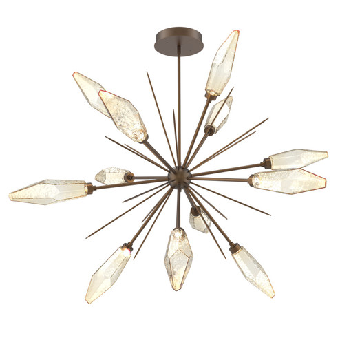 Rock Crystal LED Starburst in Flat Bronze (404|CHB0050-0B-FB-CA-001-L1)