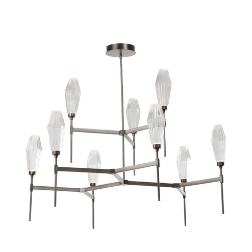 Aalto LED Chandelier in Heritage Brass (404|CHB0049-54-HB-RC-001-L1)