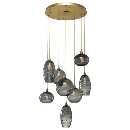 Misto Eight Light Pendant in Gilded Brass (404|CHB0048-08-GB-OC-C01-E2)