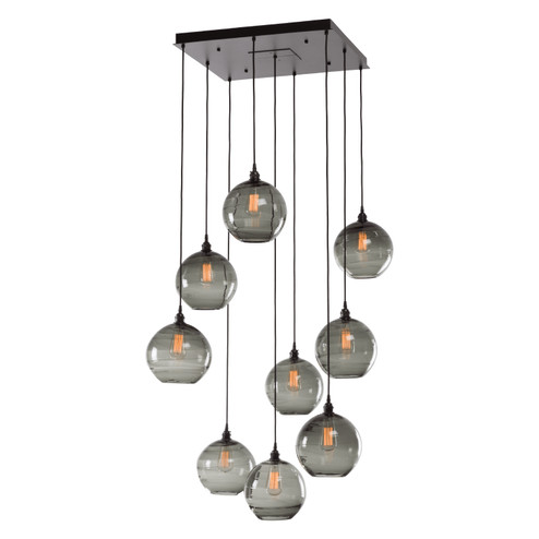 Terra Nine Light Pendant in Matte Black (404|CHB0047-09-MB-OA-C01-E2)