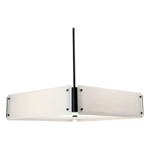 Textured Glass Four Light Chandelier in Oil Rubbed Bronze (404|CHB0044-23-RB-IW-001-E2)