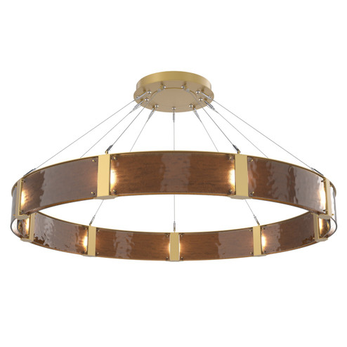 Parallel LED Chandelier in Gilded Brass (404|CHB0042-60-GB-BG-CA1-L3)