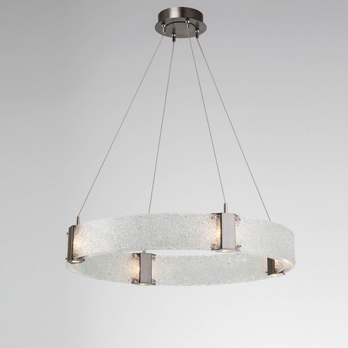 Parallel LED Chandelier in Heritage Brass (404|CHB0042-33-HB-CG-CA1-L3)