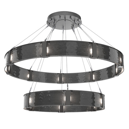 Parallel LED Chandelier in Graphite (404|CHB0042-2C-GP-SG-CA1-L1)