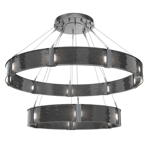 Parallel LED Chandelier in Gunmetal (404|CHB0042-2C-GM-SG-CA1-L3)