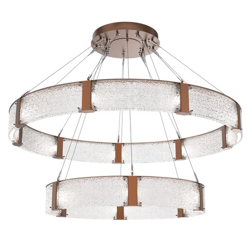 Parallel LED Chandelier in Burnished Bronze (404|CHB0042-2C-BB-CR-CA1-L3)