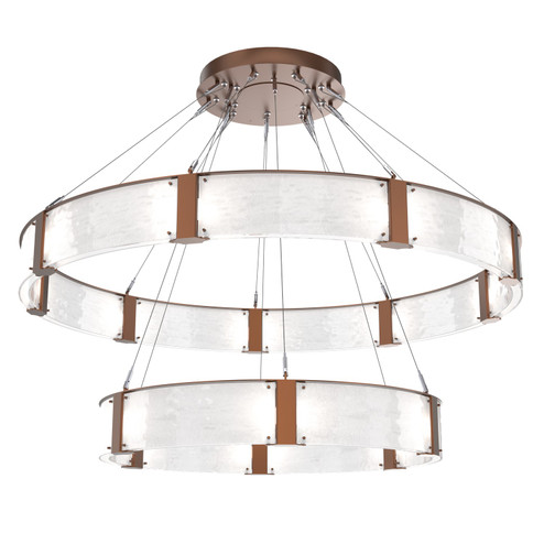 Parallel LED Chandelier in Burnished Bronze (404|CHB0042-2C-BB-CG-CA1-L1)