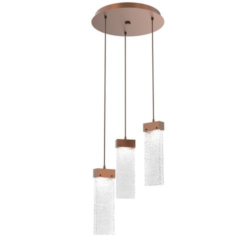 Parallel LED Pendant in Burnished Bronze (404|CHB0042-03-BB-CR-C01-L1)