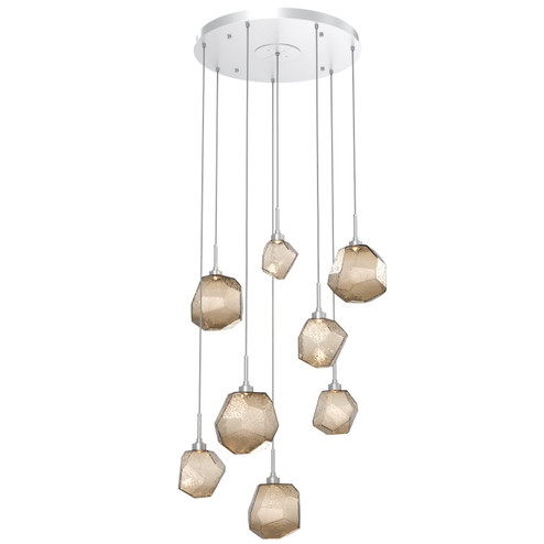 Gem LED Pendant in Classic Silver (404|CHB0039-08-CS-B-C01-L3)