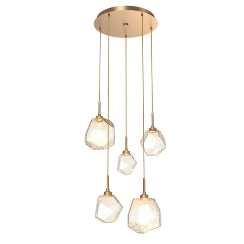 Gem LED Pendant in Novel Brass (404|CHB0039-05-NB-A-C01-L3)