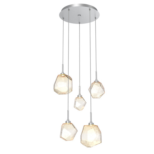 Gem LED Pendant in Classic Silver (404|CHB0039-05-CS-A-C01-L3)