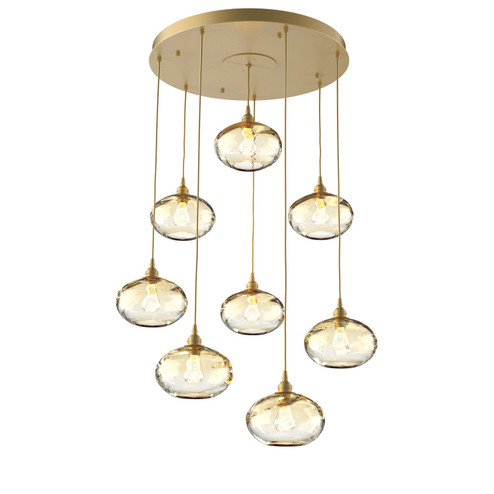 Coppa Eight Light Pendant in Gilded Brass (404|CHB0036-08-GB-OA-C01-E2) Coppa Eight Light Pendant in Gilded Brass (404|CHB0036-08-GB-OA-C01-E2)